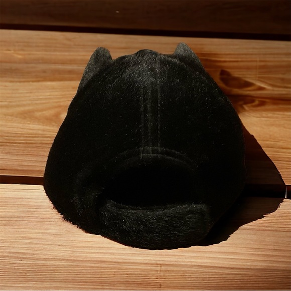 Adorable Kitty With Pink Heart&Whiskers & Black Furry Cat Ears Adjustable Cap! - Picture 8 of 10